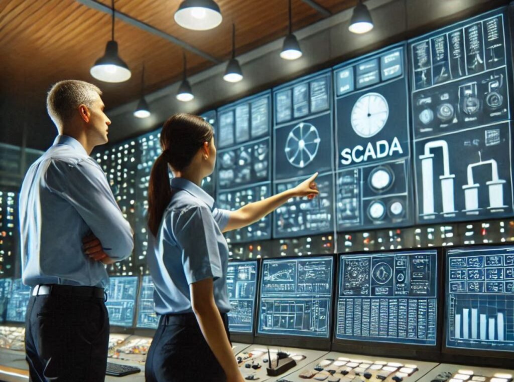 operators looking at scada