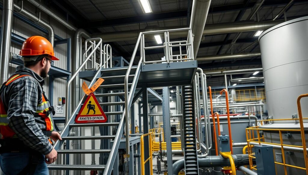 Fall Protection and Ladder Safety in Wastewater Plants
